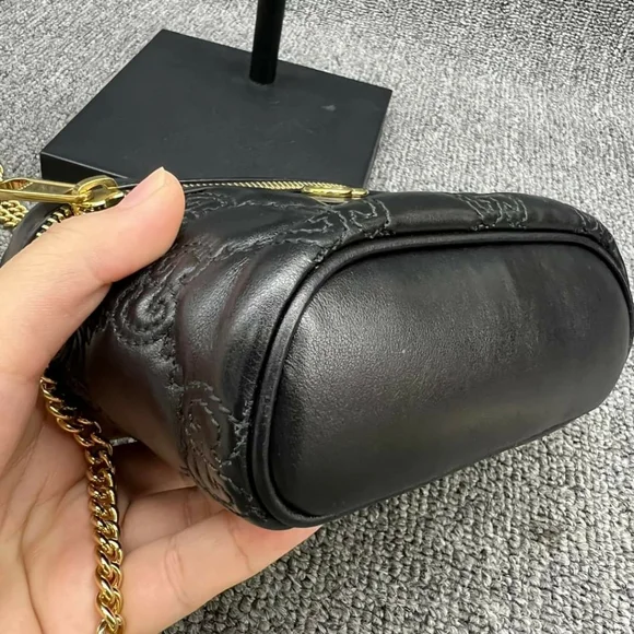 100% Authentic Gucci GG Leather Top Handle Bag 669-110524 - Picture 10 of 16